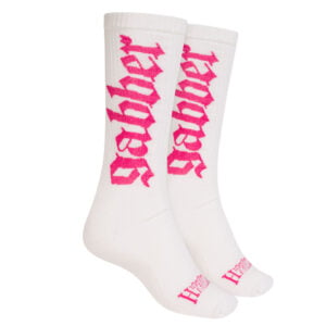 100% Hardcore Sport Socks Gabber white/pink