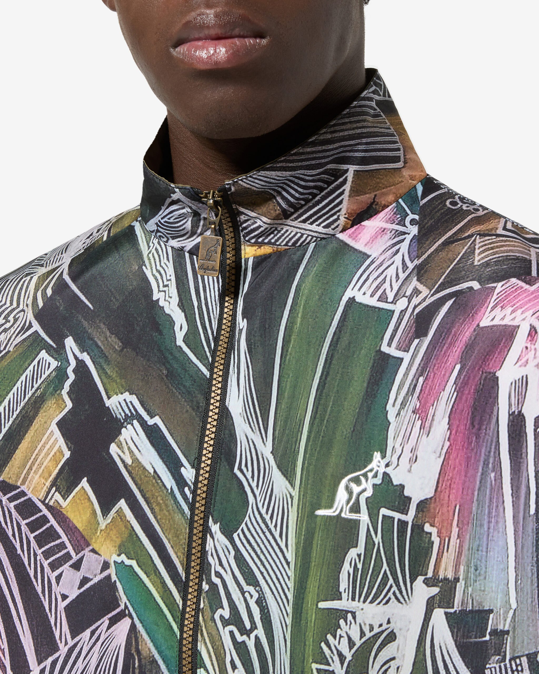 Australian Trainingsjacke Allover Print Smash Gold ARUGC0001 104 – Bild 5