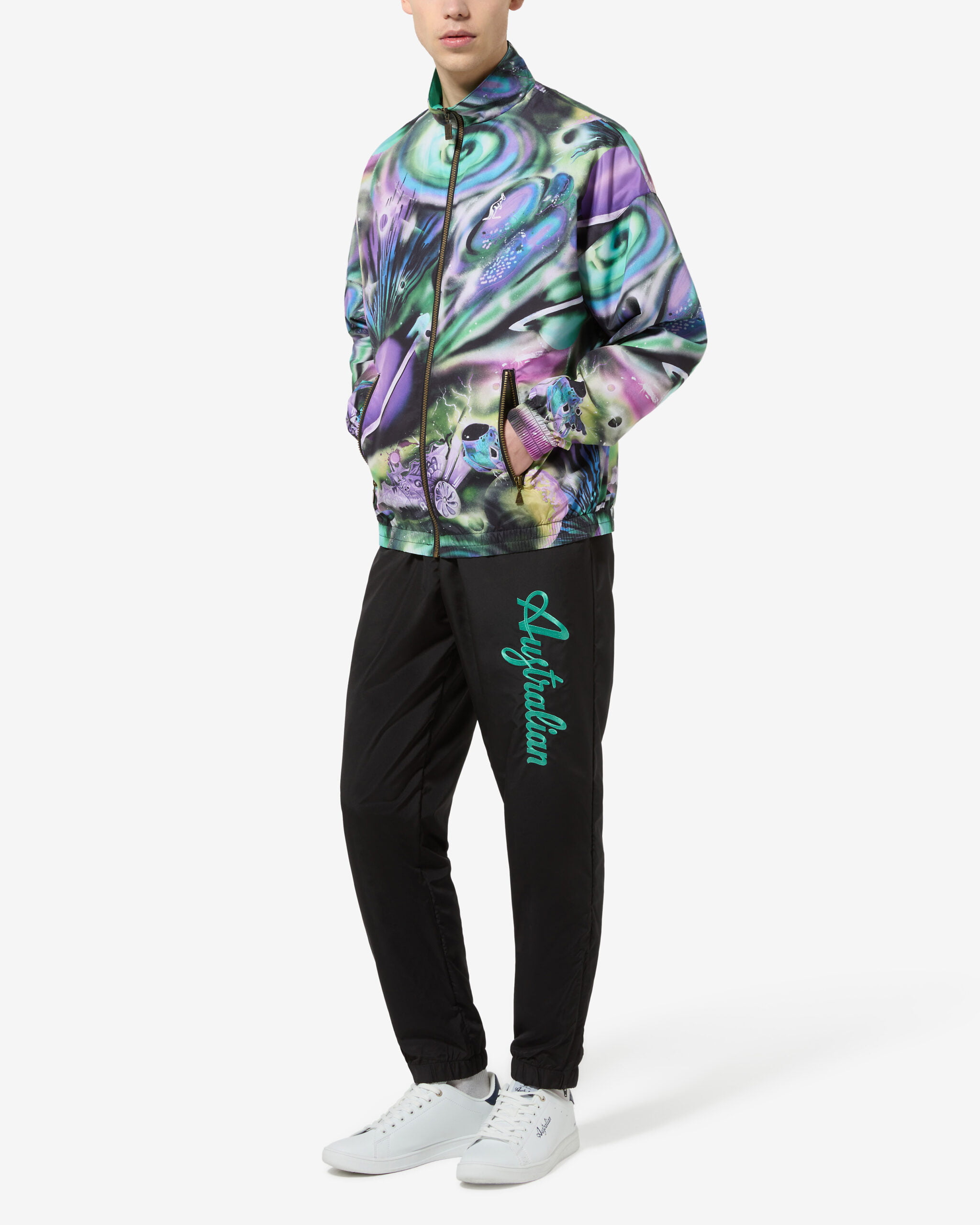 Australian training jacket Allover Print Smash Viola ARUGC0001 585 - Image 2