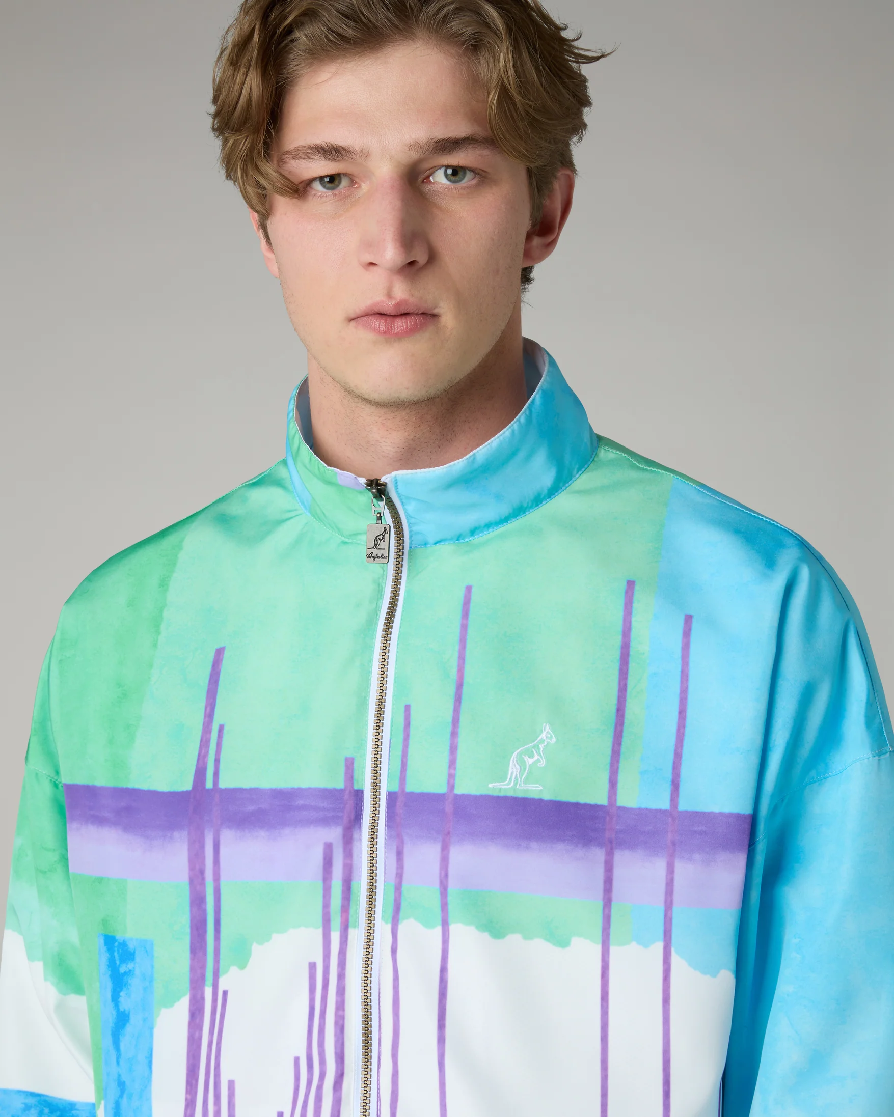 Australian tracksuit jacket Print Smash ARUGX00002 GORA01 283 Bright Green - Image 4